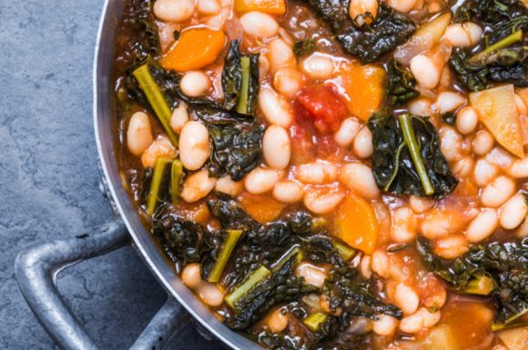 Creamy White Beans and Kale